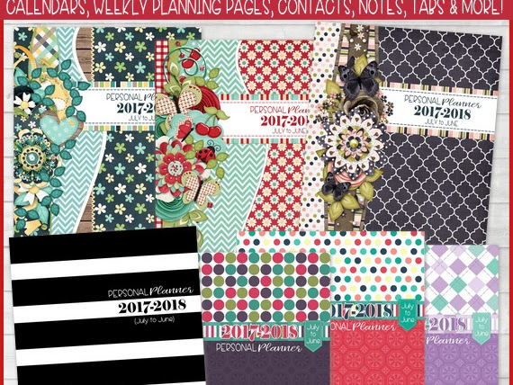 PRINTABLE PLANNERS: July 2017 to June 2018!