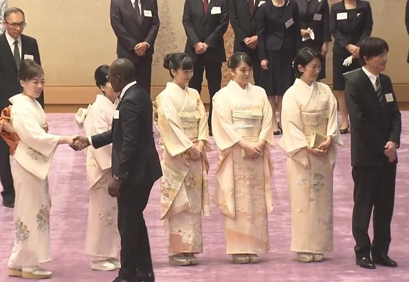 Crown Prince Akishino, Crown Princess Kiko, Princess Mako, Kako, Akiko, Yoko and Tsuguko