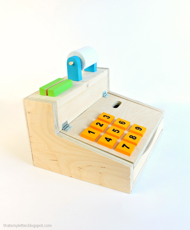 That's My Letter DIY Kids Play Cash Register