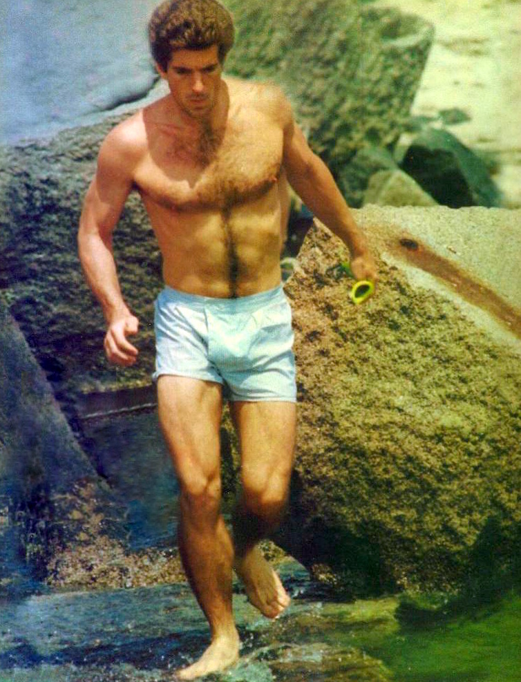 One of the all-time hunks as far as we're concerned, John F. Kennedy J...