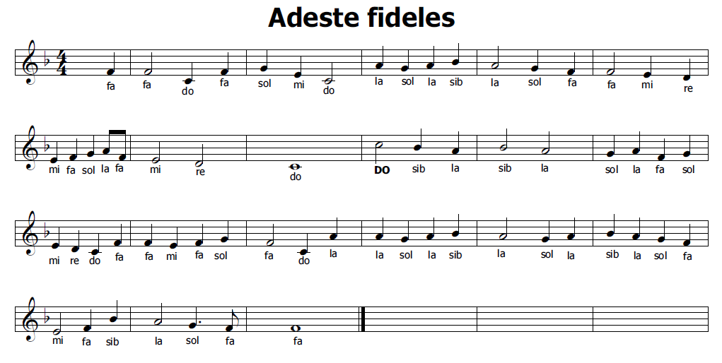 Musica E Spartiti Gratis Per Flauto Dolce Adeste Fideles