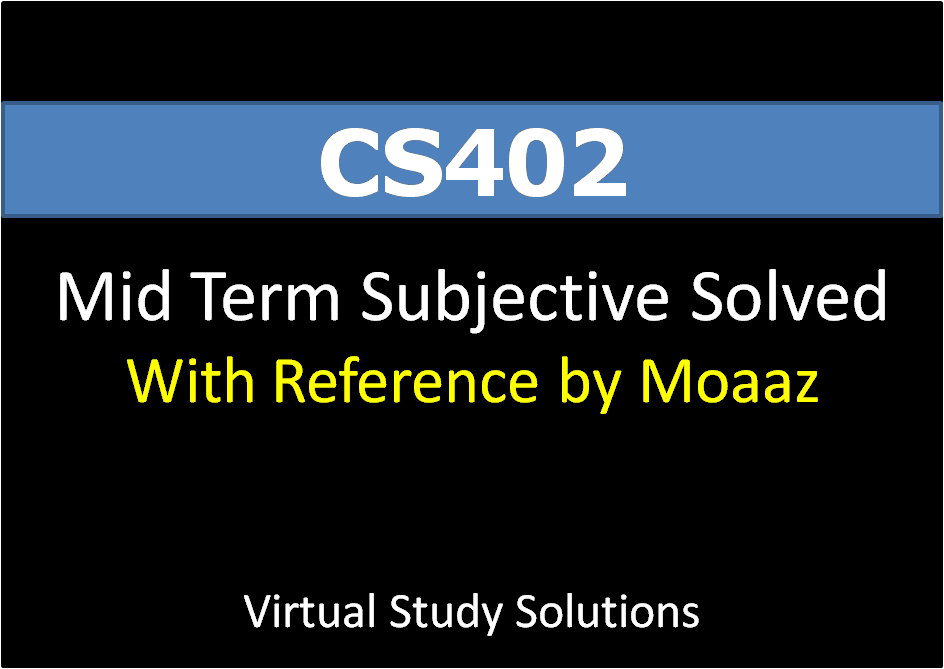 Cs402 past papers by moaaz image