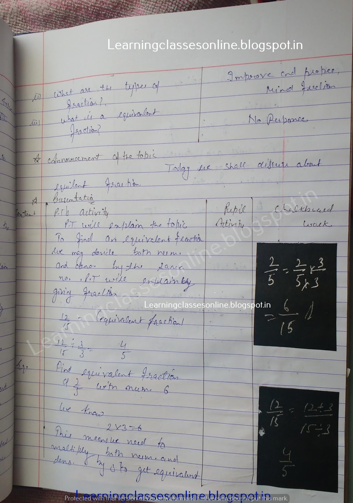 Lesson Plan For Maths Class 9, Lesson Plan Format For Maths,