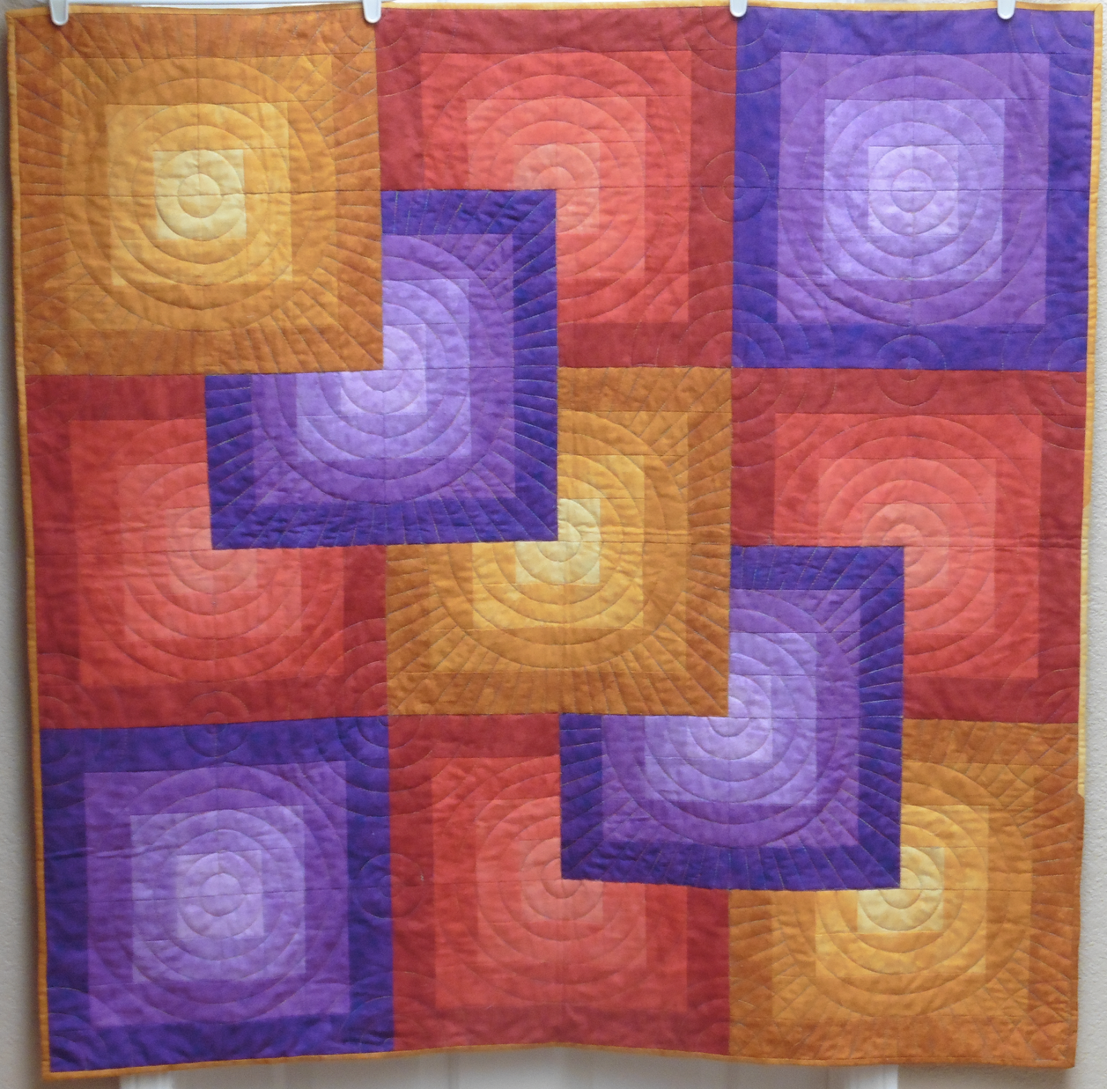 DianeLoves2Quilt Overlapping Squares Completed