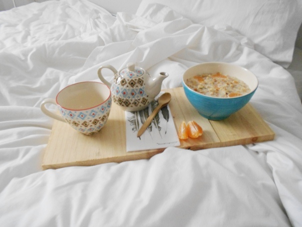 desayunar en la cama
