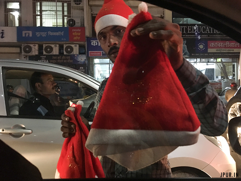 Christmas Jaipur Street Mobile Photography and how Communal Politics is Ruining India.