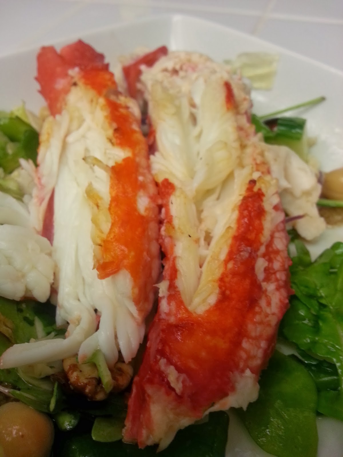 Check it out Broiled King Crab Legs!