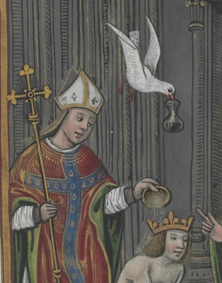 AUX 2 TABLES... La Sainte Ampoule.