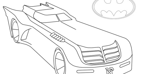 Mewarnai Mobil Batman Mewarnai Gambar