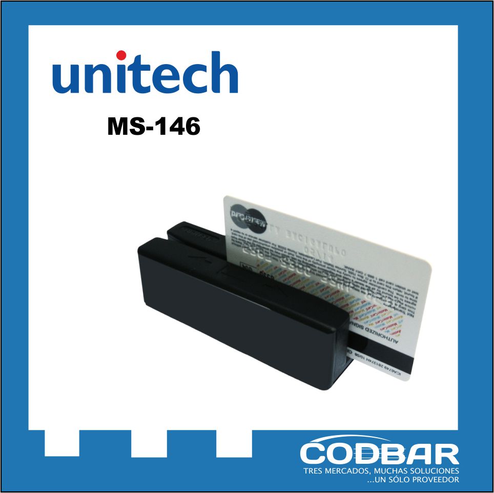 Codbar productos: Lector de ranura Unitech MS146