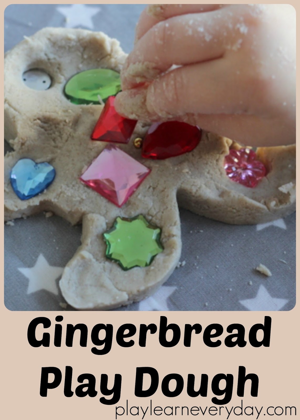 Gingerbread Play Dough - Play and Learn Every Day