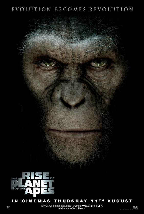 rise of the planet of the apes 2011 movie poster
