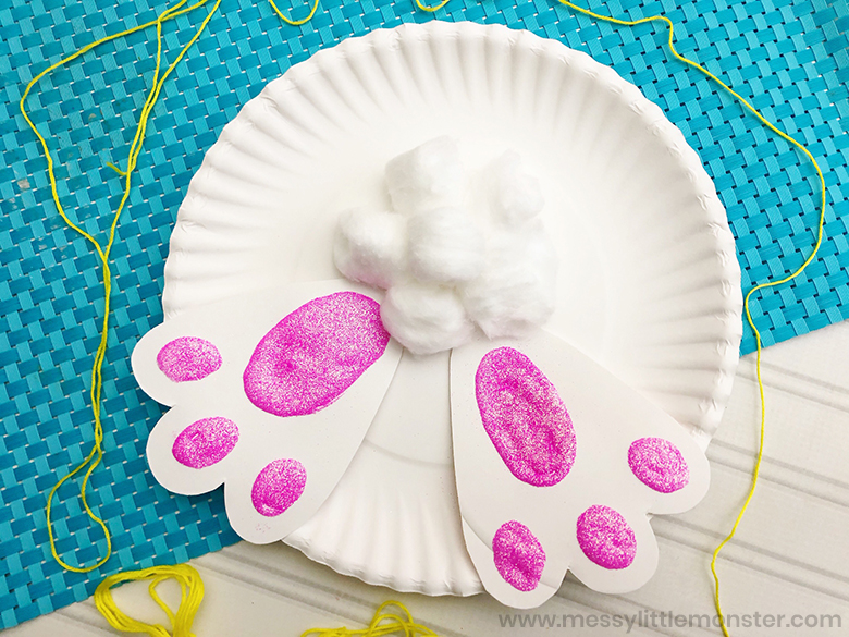 paper plate bunny