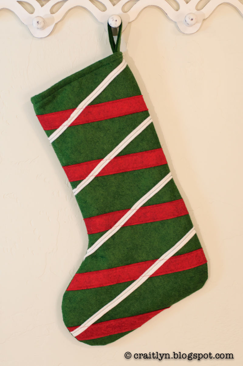TLC Home &quot;Free Felted Christmas Stocking Pattern&quot;