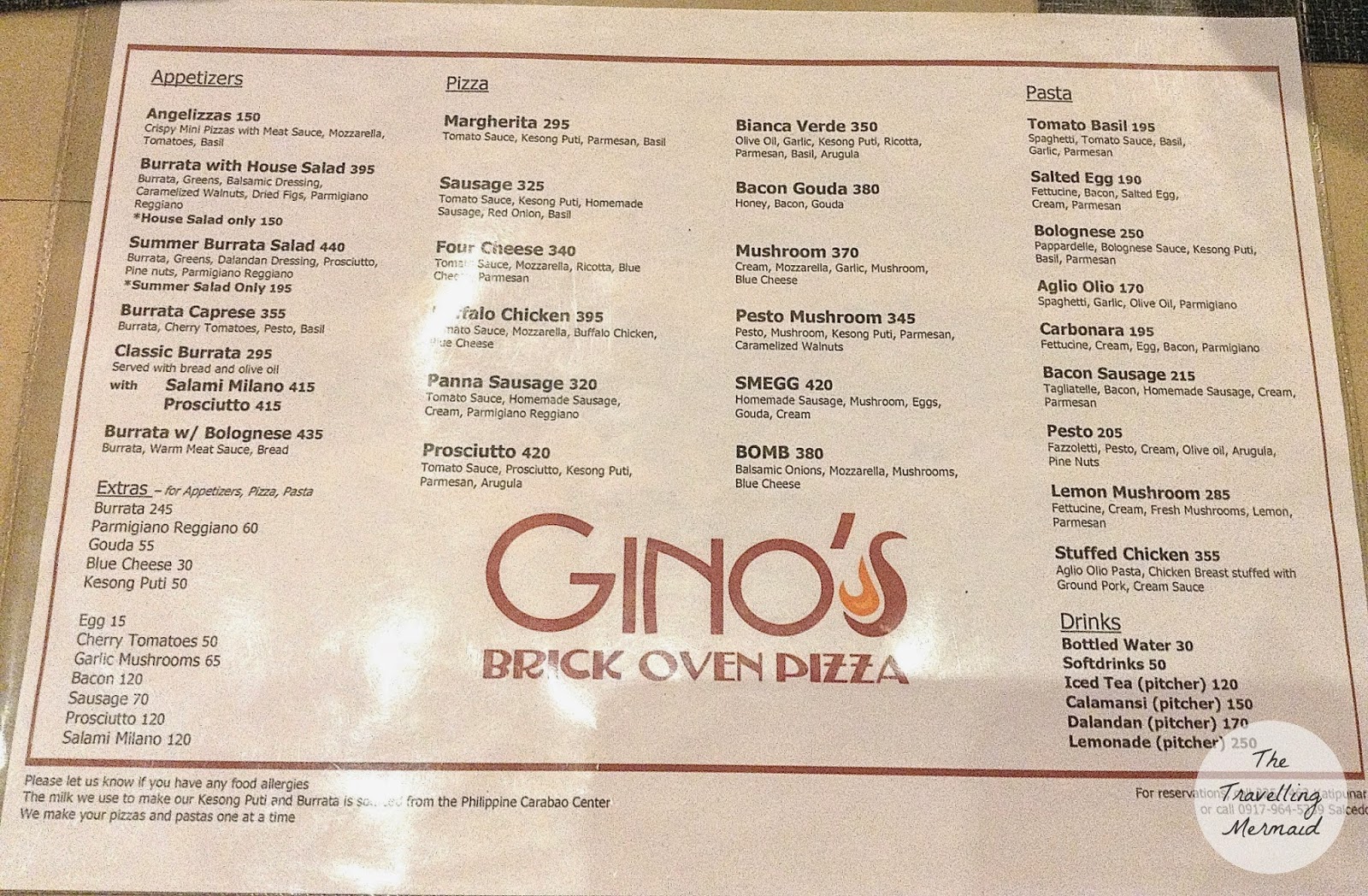 Gino's Brick Oven Pizza Salcedo Village, Makati Branch