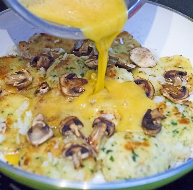 stuttgartcooking: Gebratener Weck-Knödel in Ei-Hülle mit Champignons ...