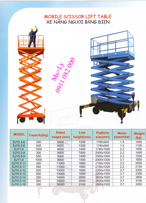 Xe nâng Eoslift các loại, giá cạnh tranh thị trường.