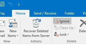 Lets Exchange: Undo Ignore Conversation in Outlook