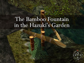 The Bamboo Fountain in the Hazuki's Garden