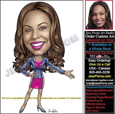 Woman in Skirt Sales Agent Ad Logo