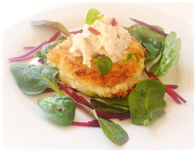 fish cake mayonnaise salad