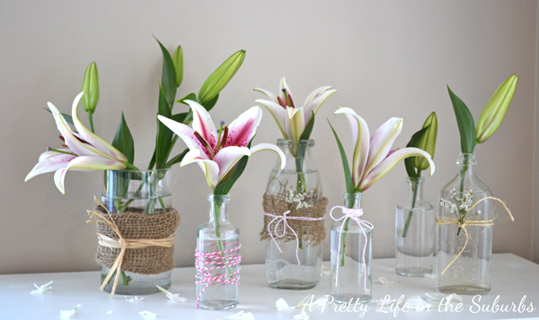 Simple Spring Flower Vases