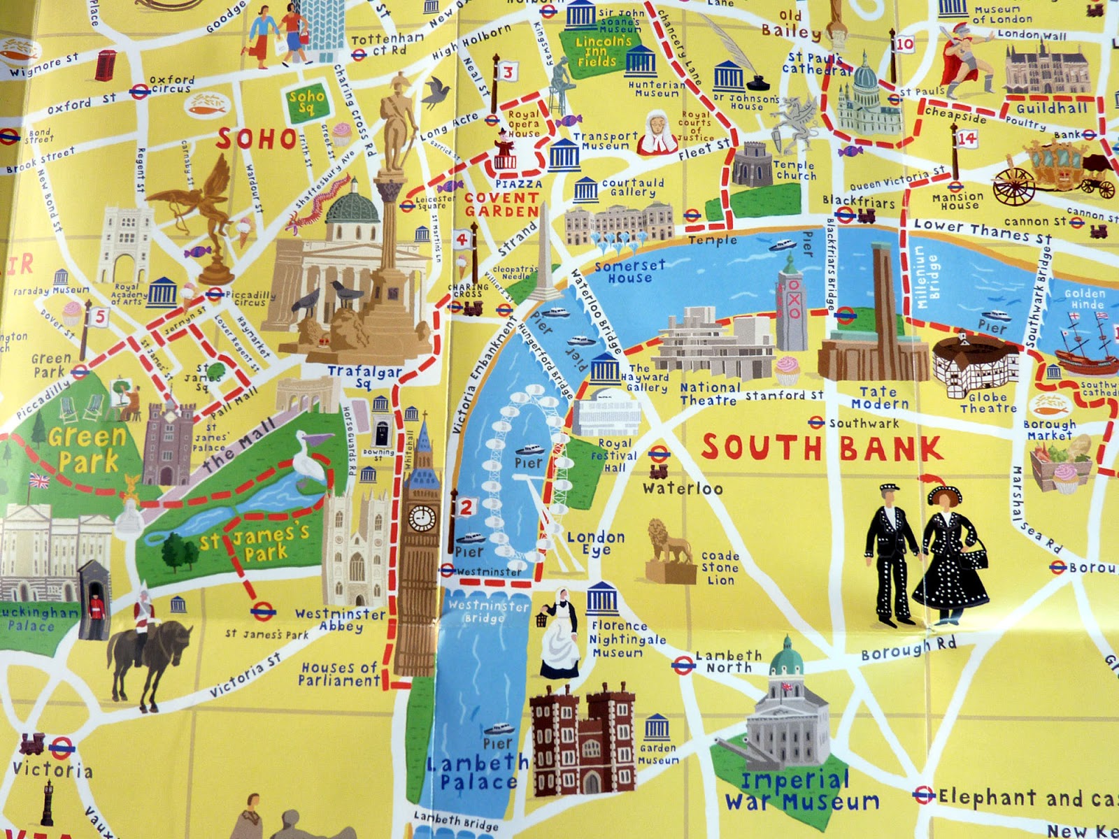 Mapa Turistico Londres 2013 | Mapa