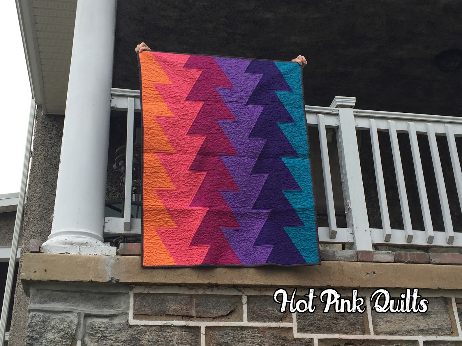 hot pink quilts Baby E's Northern Lights Quilt