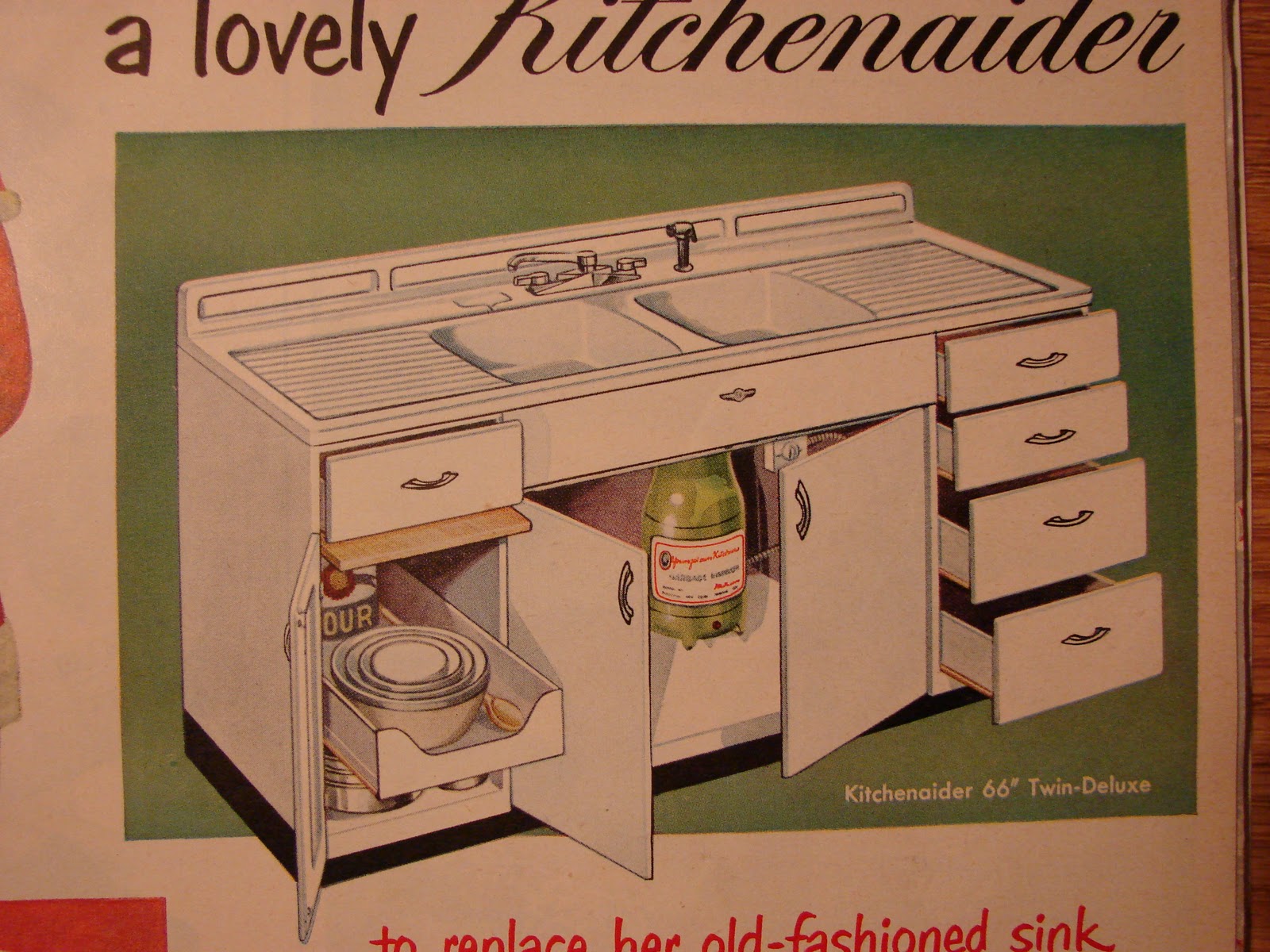 Color My World: Vintage Kitchen Cabinets