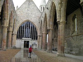 roofless church from ww2 bomb incendiary damage