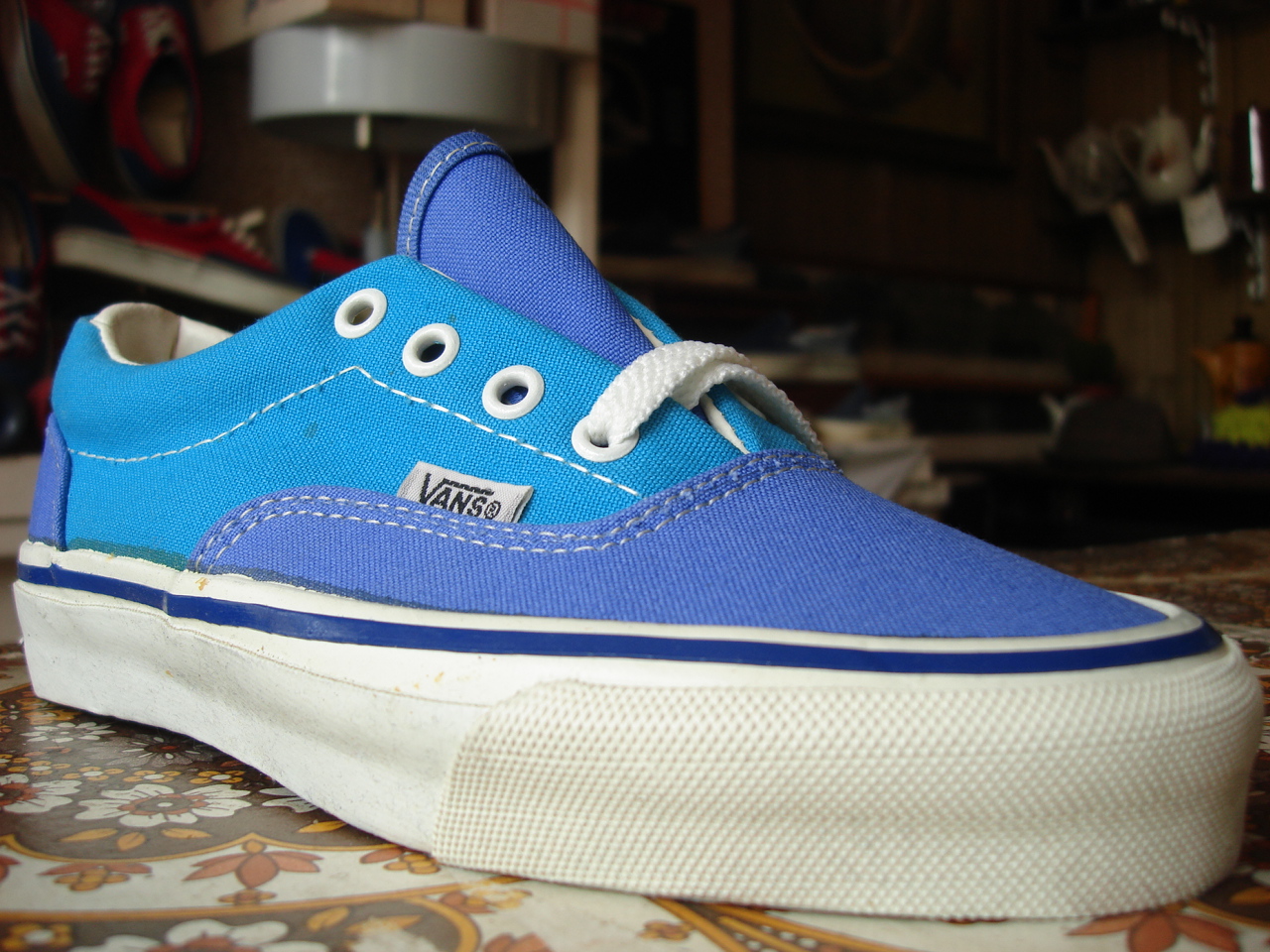 light turquoise vans