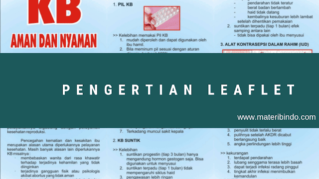 Leaflet (Pengertian, Ciri, Fungsi, & Contoh Leaflet)