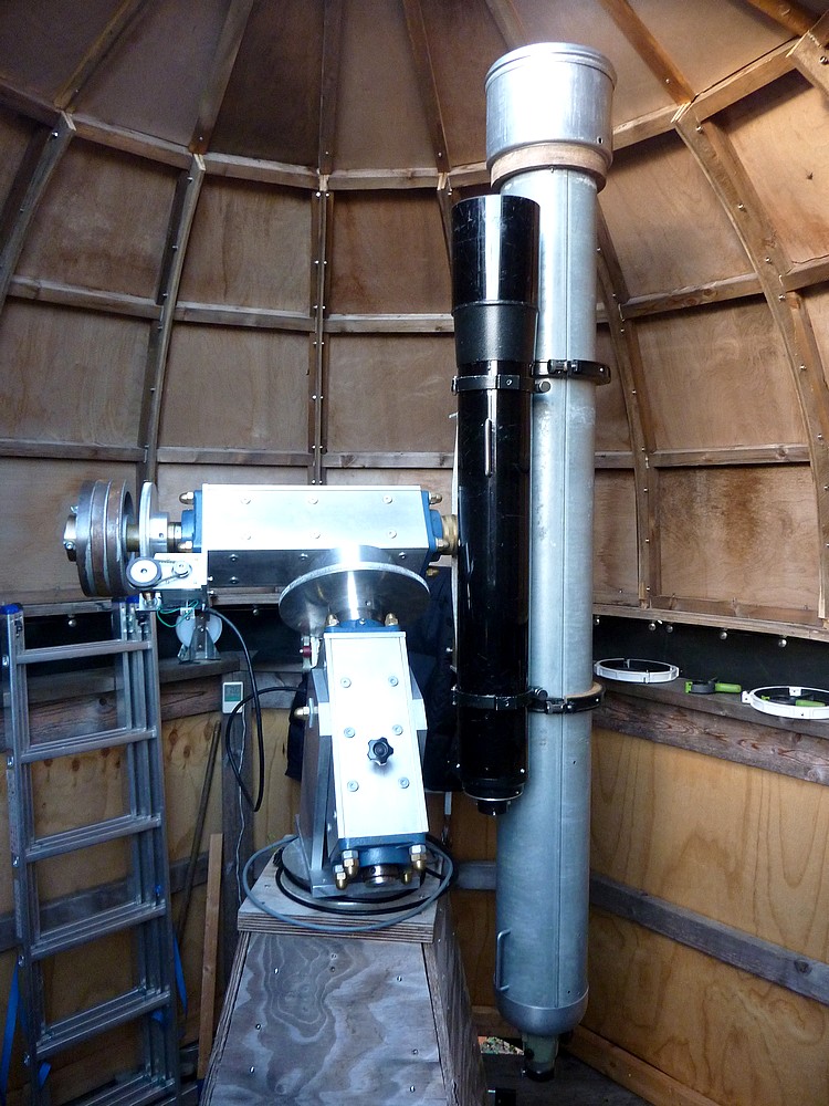 Fullerscopes Telescope Mountings Observatory build Mounting the 7" refractor Pt 2.