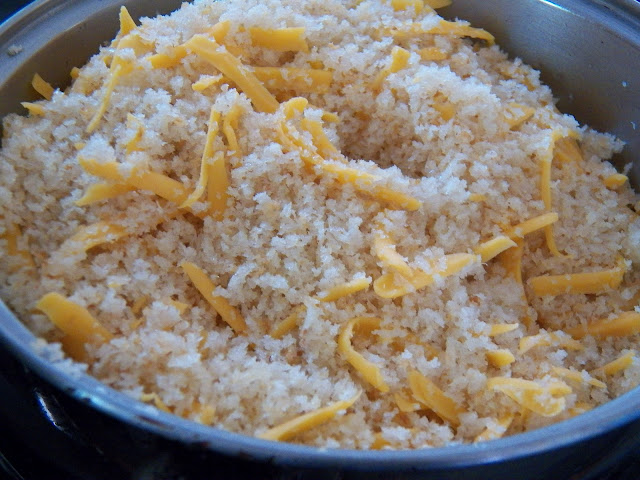 Panko with butter and cheese