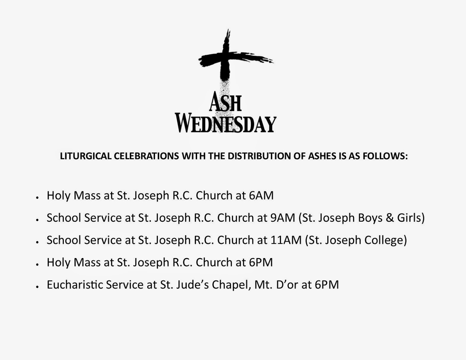 St Joseph Mt D or Parish Blog Spot Ash Wednesday Mass Times st-joseph-mt-d-or-parish-blog-spot-ash-wednesday-mass-times