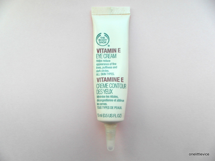 REVIEW The Body Shop Vitamin E Eye Cream One Little Vice