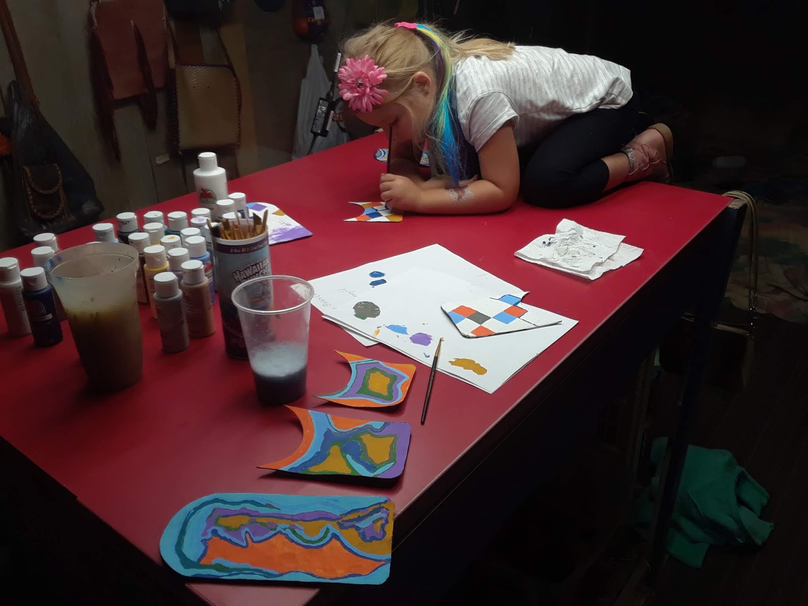 Hemp Art Association Tay Loves To Paint My 6 Year Old