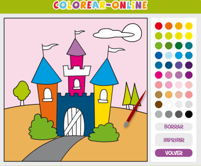 Juegos Infantiles online: Dibujos para Colorear y Pintar