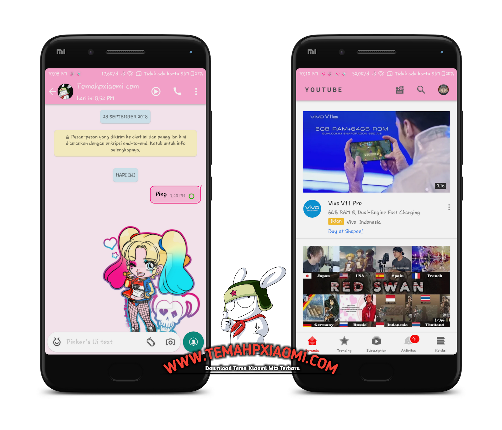 Tema Xiaomi Untuk Miui 10 Harley Quinn Pinker S Ui Mtz By Thantra Full Mod Tembus Semua Aplikasi Wiki Dzgn