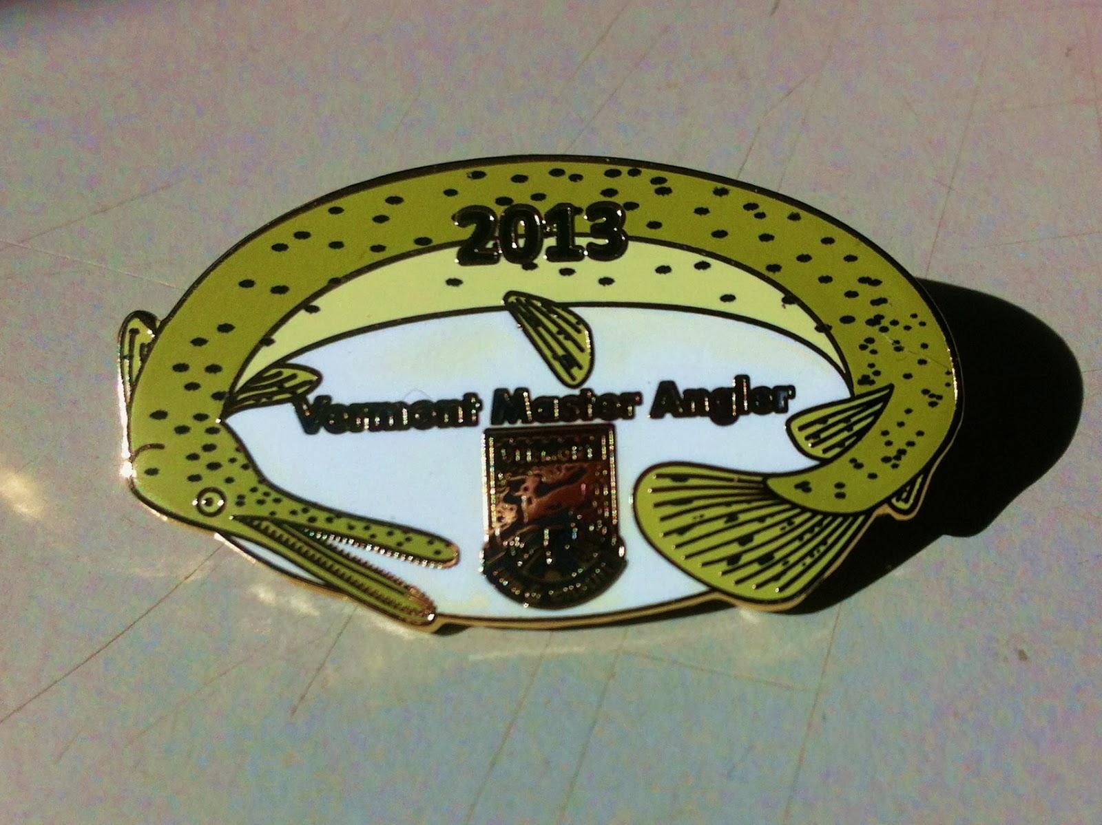 The Adventures and Musing of Drew Price, Angler Master Angler 2013 Pin