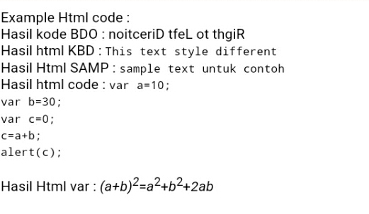 Belajar html source kode Contoh kode html source kode