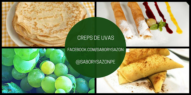 Como preparar crepesde uvas con vino