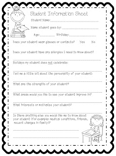 Hippity Hop To It: Back to School Parent Packet