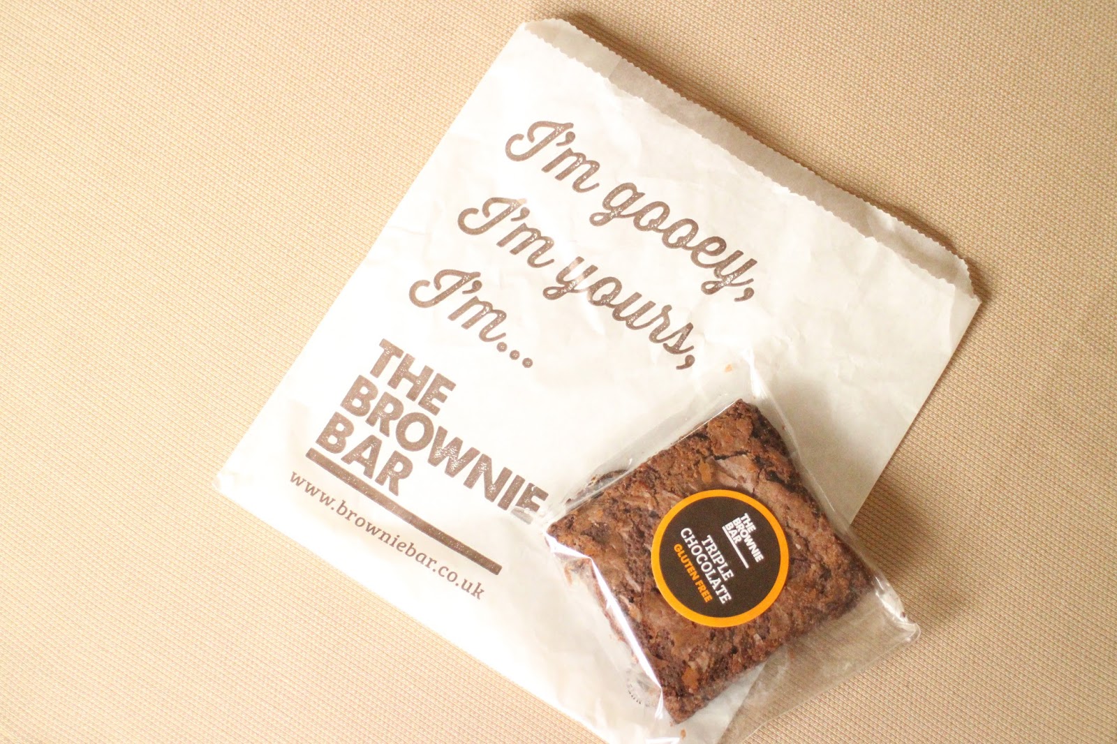 Hannah's Gluten Free The Brownie Bar Gluten free Triple Chocolate