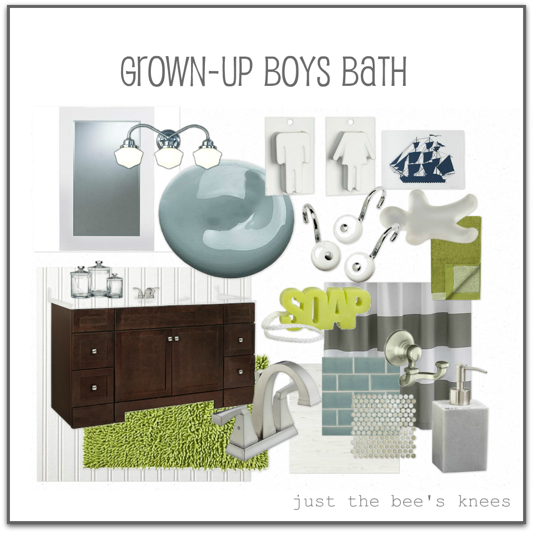 just the bee's knees: The Boy's bathroom progress....and what ...