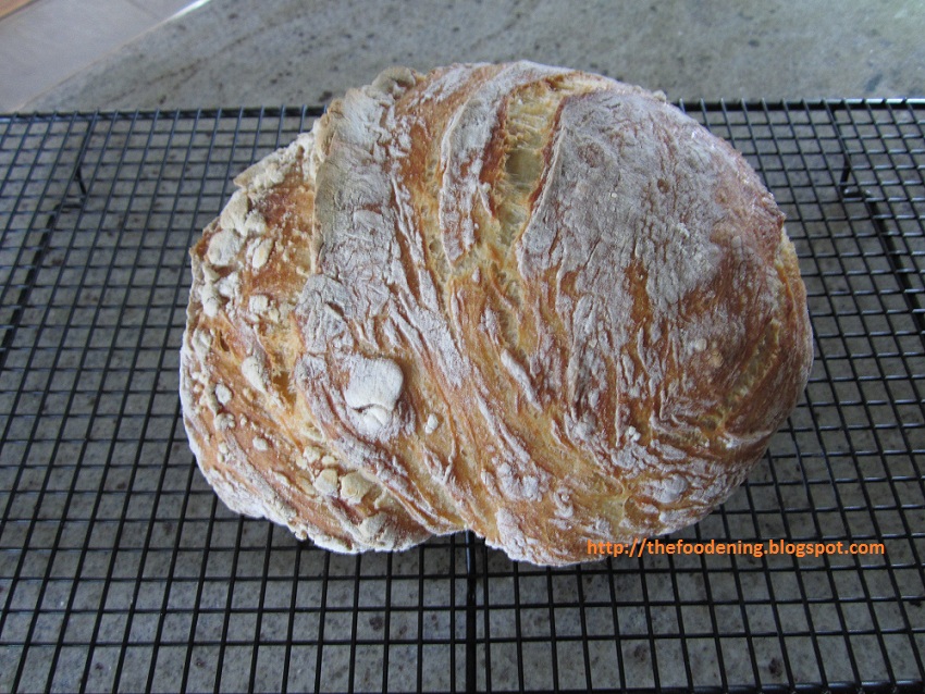 The Foodening Blog Dutch Oven NoKnead Bread