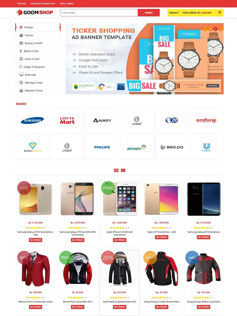 Theme blogspot bán điện thoại di động đơn giản