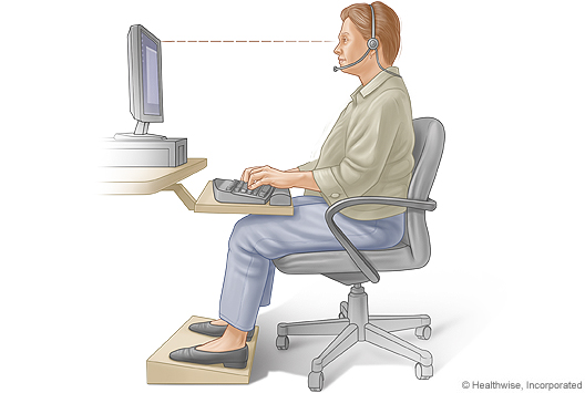 typing sitting position siting position while typing