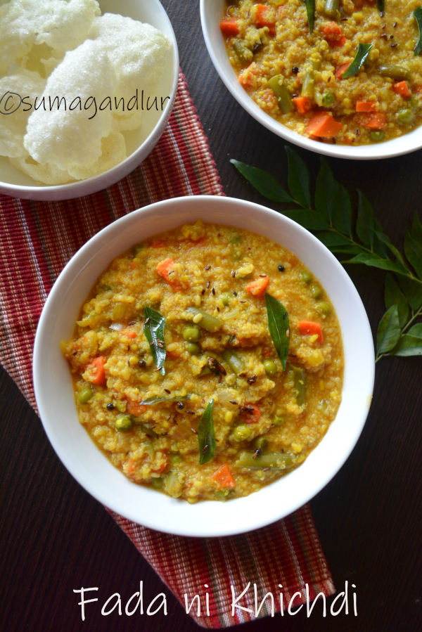 Veggie Platter: F for Fada ni Khichdi (Version 2) / Spicy Cracked Wheat ...