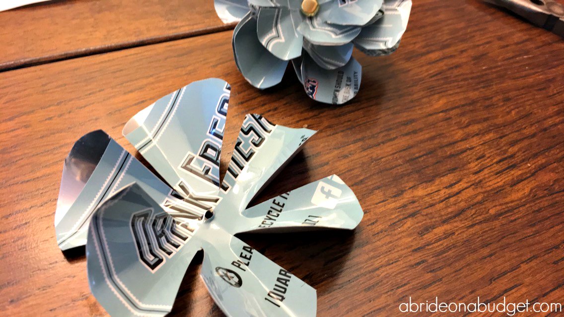 A Bride On A Budget DIY Beer Can Flowers